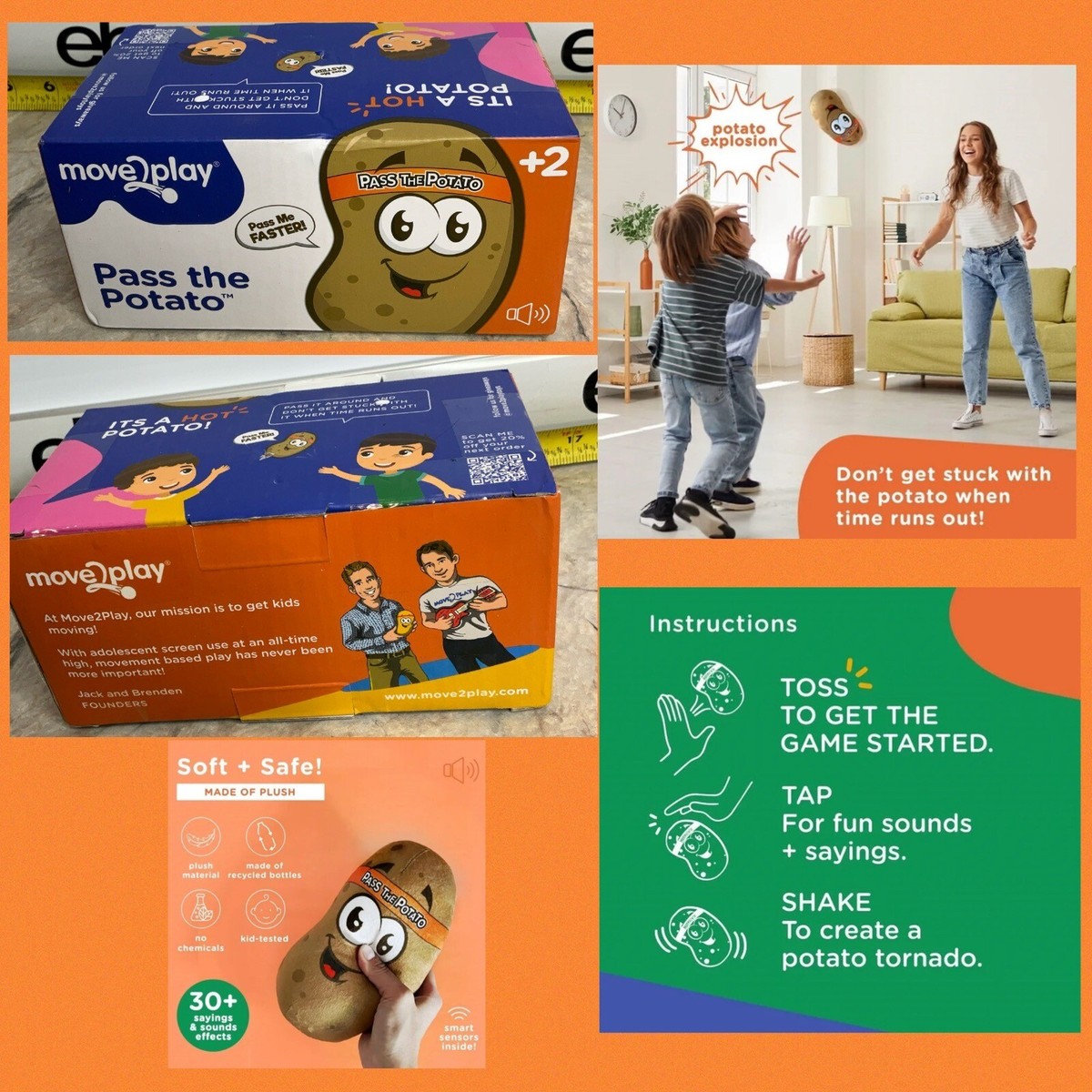 Move2Play, Pass the Potato | Hilariously Wild and Fun Game| Indoor