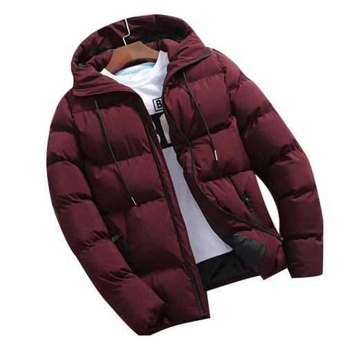 Men Winter Warm Duck Down Jacket Ski Snow Thick Hooded Puffer Coat Parka Quilted - Bild 9 von 15