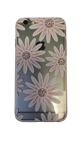 Flexible Shell With Print For Iphone 6 6s 4 7 Flower Pink With Diamante Ebay Flexible Shell With Print For Iphone 6 6s 4 7 Flower Pink With Diamante Ebay