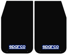 4 Sparco Car Mudflaps - Black - Wide Rally Sportsflaps 