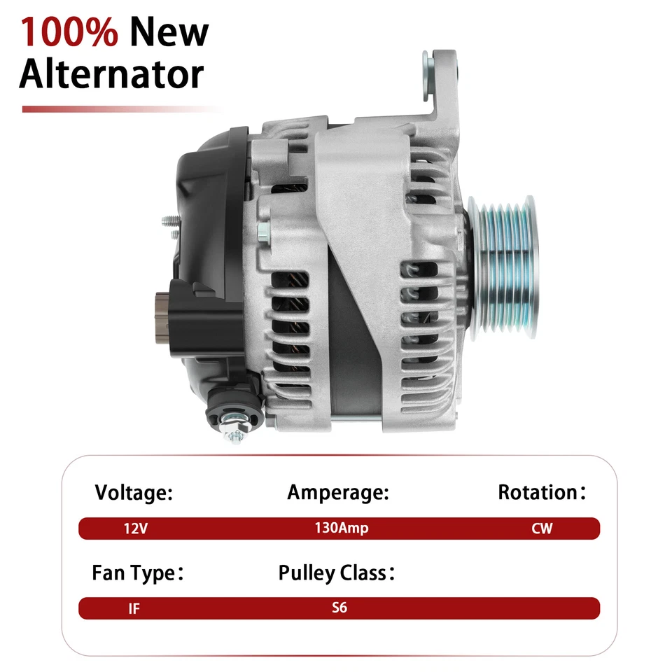 Alternator For 2003-2006 Toyota Tundra 2005-2007 Toyota Land Cruiser 4.7L 13994 - Image 3 of 4