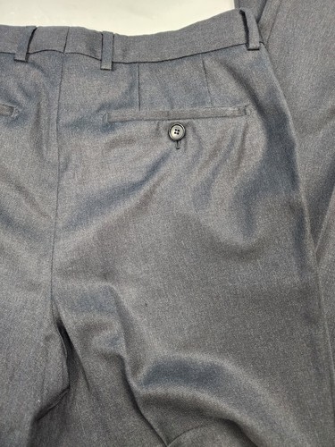 Hugo Boss 40R 34x30 Gray Charcoal Pasolini/Movie US Super 100 Mens Wool Suit - Picture 14 of 21