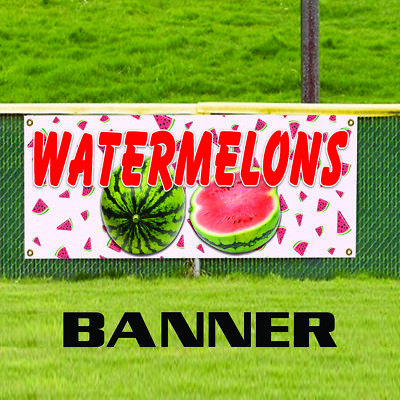 SWEET WATERMELONS Advertising Vinyl Banner Flag Sign LARGE SIZES! FARM PRODUCE