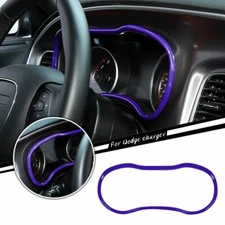 Purple Dashboard Instrument Box Cover Trim Accessories For Dodge Charger 2015-23