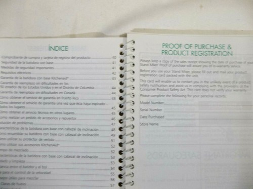 2007 Instructions and Recipes For Your KitchenAid Stand Mixer - Picture 9 of 12