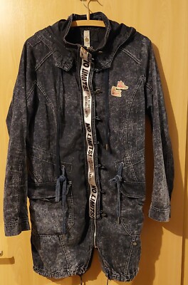 lange Jeansjacke mit Kapuze für Damen von  TREDY 40-42 