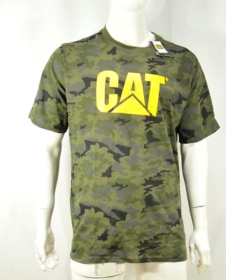 Cat Camouflage Print Men's Short Sleeve Shirt