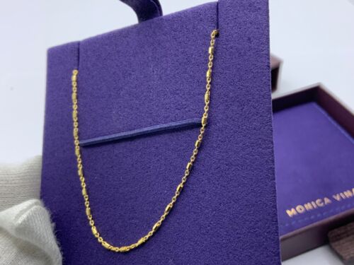 Monica Vinader Shimmer Kette Armband 14k massiv Gold UVP 138,00 £ - Bild 11 von 14