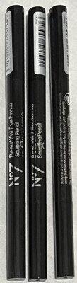 Pack Of 3 - No7 Beautiful Eyebrows Sculpting Pencil 0.2g -Black