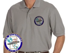 USS Enterprise CVN-65 Mens Embroidered Polo 1st Nuke Carrier XS-6XL, LT-4XLT New