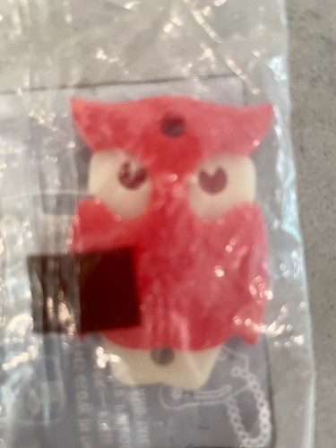 4 Nite Glow In Dark Ralph Hockett Greenfield IN Advertising Owl Keychains 1970s - Picture 2 of 8
