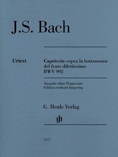 Capriccio Sopra La Lontananza Bwv 992 Piano Solo Without Fingering 051481375