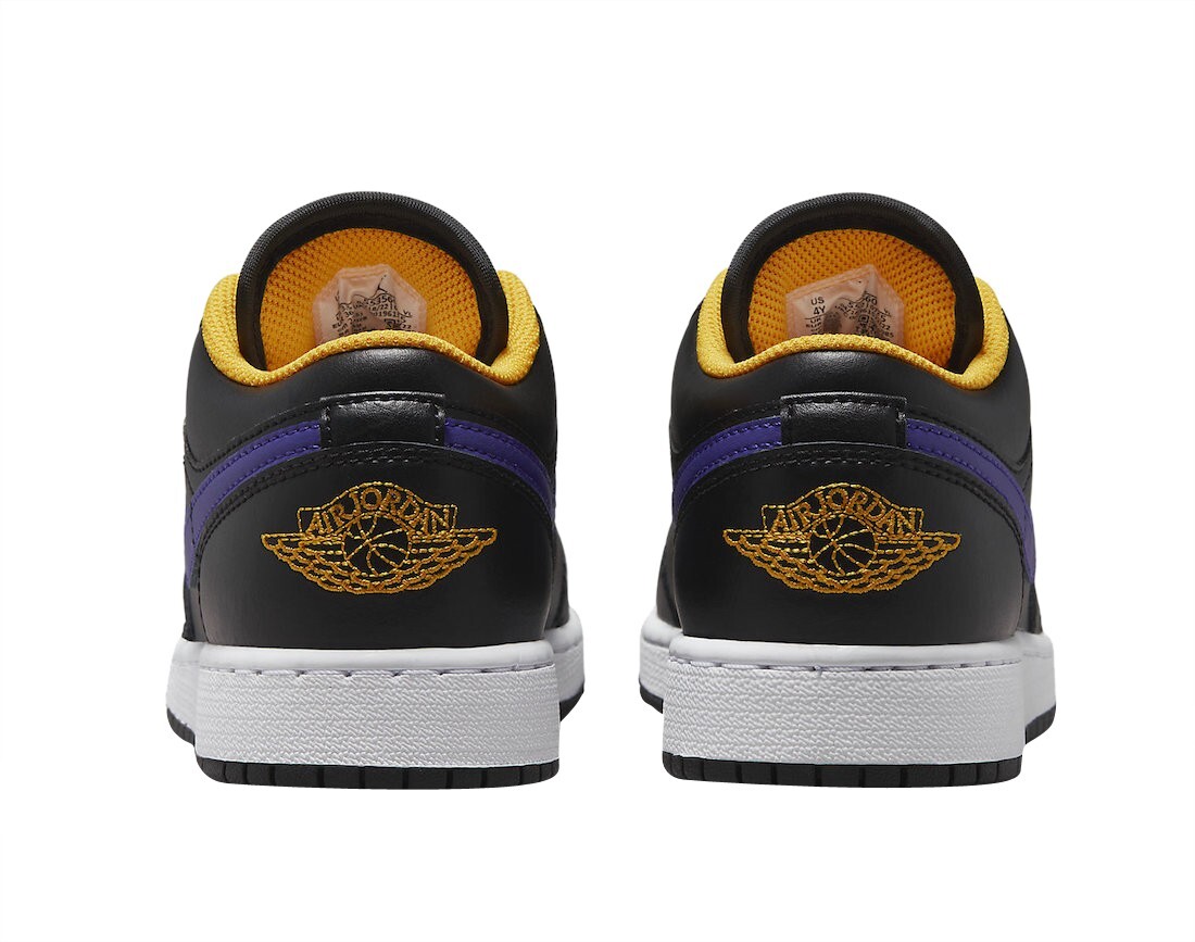 Air Jordan 1 Low ‘Lakers’ JORDAN RETRO 1 LOW LAKERS TOP 3 RIVALS BLACK TOE PURPLE GOLD