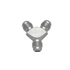 Y Fitting Fuel Line 3 Way Connector 6AN AN -6 Male to Dual Male Y Block Adapter