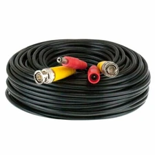 150 Foot Combo CCTV Coaxial Black Cable