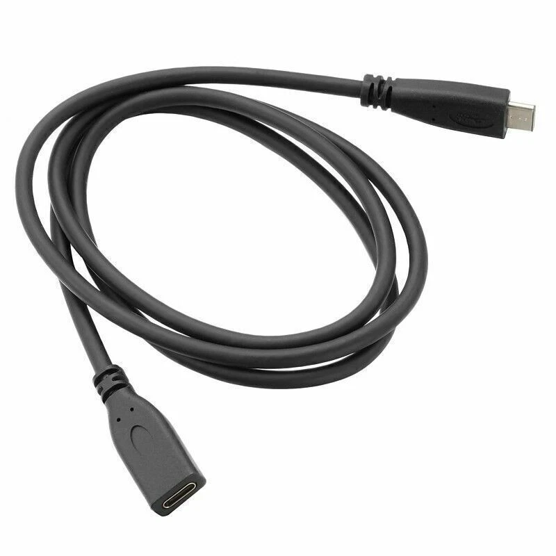 Jimier 1m USB-C USB 3.1 Type C Male to Female Extension Data Cable USB-C Cable - Image 2 of 4
