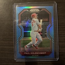 2021 Panini Prizm Carolina Blue Prizm #47 Paul Goldschmidt St. Louis Cardinals