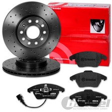 brembo GELOCHTE BREMSSCHEIBEN + BELÄGE VORNE für VW POLO 6R AUDI A1 IBIZA FABIA