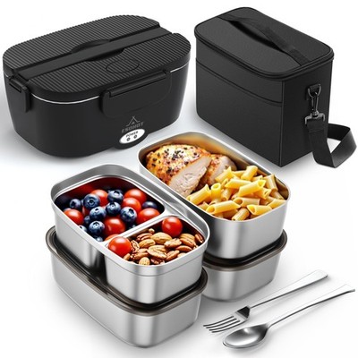 Heated Lunch Box,120W Electric Lunch Box for Adults with 1.5L 304 Stainless S...