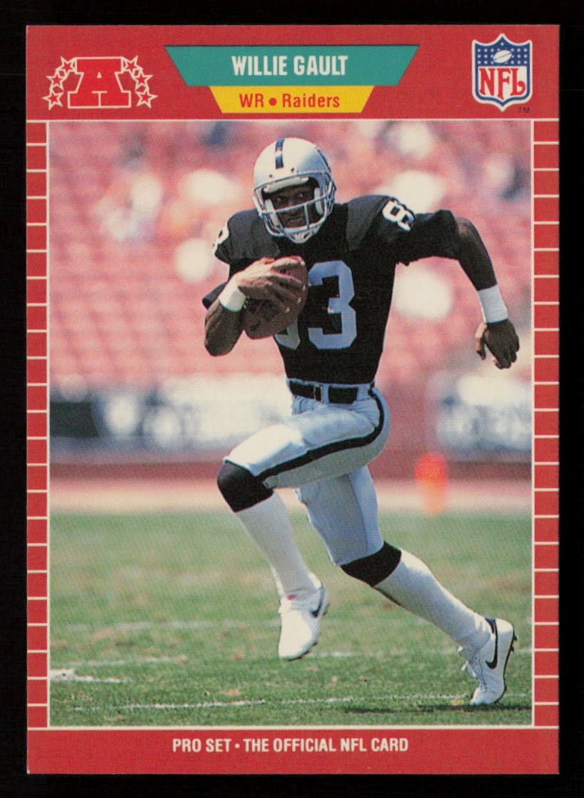 Willie Gault 1989 Pro Set Series 1 #184 Los Angeles Raiders