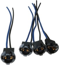 T10 Socket Base 4PCS 15cm Wire Plug-in LED Bulb Extension - For Fog Light Use