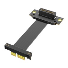Double 90 Degree PCIExpress 5.0 Risers Cable for Enhances GPU and Networking