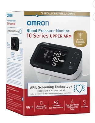 Omron 10 Series Upper Arm Blood Pressure Monitor with Bluetooth   NEW IN BOX.