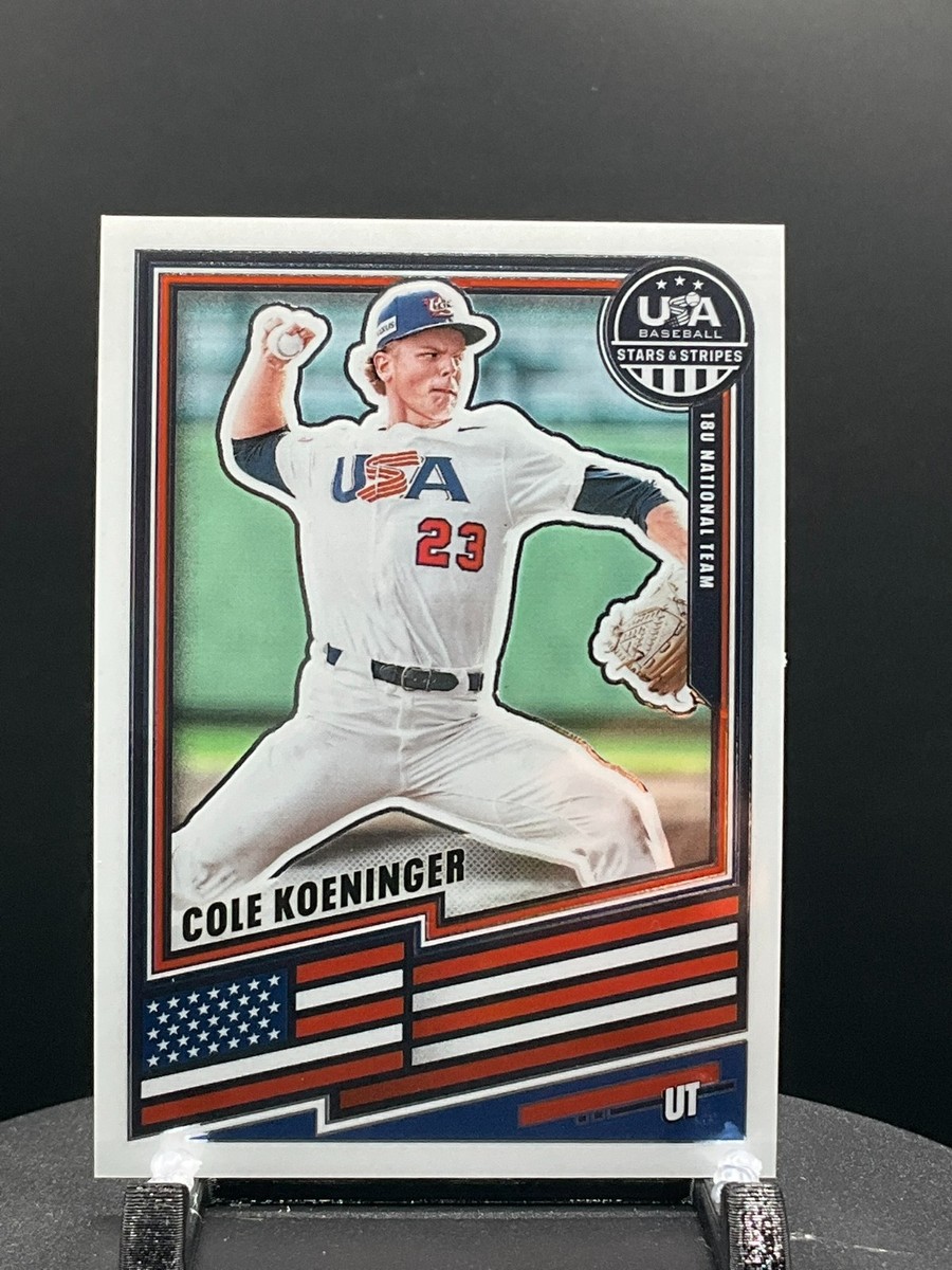 スポーツ選手 Baseball COLLECTORS TRADING CARDS 2026 Panini Stars & Stripes Prizm USA Baseball #103 Cole Koeninger