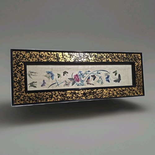 Tableau broderie de soie