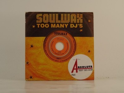 SOULWAX TOO MANY DJ'S (D96) 4 Track CD Single including Picture Sleeve PIAS RECO