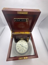 Antique Waltham 8 Day Chronometer, Circa 1918, with Gimbal Case, 37s, 15 jewels