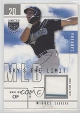 2004 Skybox Limited Edition Silver Jerseys 26/50 Miguel Cabrera #SL-MC 3z8