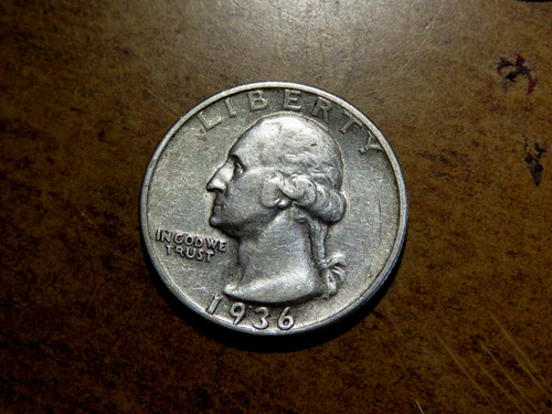 Nice Higher Grade XF/AU Better Date 1936-S Washington Silver Quarter DF3