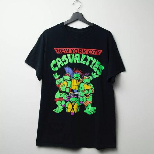 The Casualties Band Turtle Funny Heavy Cotton Black S-5XL T Shirt EN833