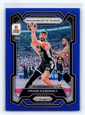 Frank Kaminsky 2023-24 Panini Prizm EuroLeague #143 Blue Prizm #/199