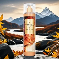 Bath & Body Works Vanilla Cafe Fine Fragrance Body Mist Spray 8 oz New