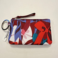 NWT Vera Bradley Zip ID Case Bow Show NEW Coin Purse Pouch Red Pink