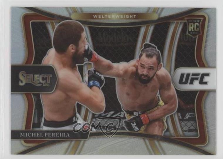 2021 Panini Select UFC Premier Level Silver Prizm Michel Pereira Rookie RC 03rx