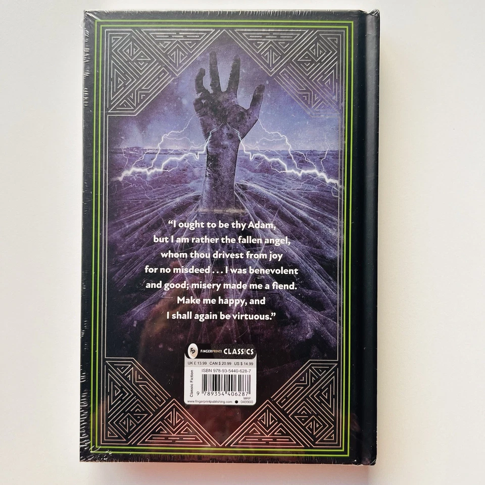 Frankenstein by Mary Shelley Hardcover 2023 Fingerprint Classics NEW Sealed - image 2 of 4