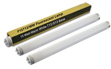 15W T12 Linear Fluorescent Bulbs - 4 Pack Soft White, 18 Inch G13 Base
