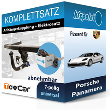 Für Porsche Panamera 16-23 TOWCAR Anhängerkupplung abnehmbar + 7polig E-Satz neu