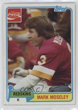 1981 Topps Coca-Cola Washington Redskins Mark Moseley #6 14pi