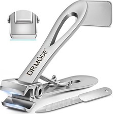 Straight Edge Toenail Clippers Long Handle for Seniors Thick Nails Heavy Duty