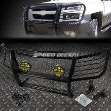 Black Brush Grille Guardround Amber Fog Light For 02-06 Avalanche W Cladding