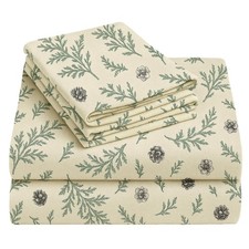 California Design Den Flannel King Sheet Set - Made In Portugal 100 Cotton