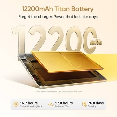 realme Pad 3 with biggest battery in segment (8GB RAM 256GB)(Grey