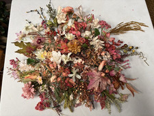 VTG LARGE LOT FAKE ARTIFICIAL FLOWERS FLORAL SILK VARIOUS SIZES/COLORS CRAFTS