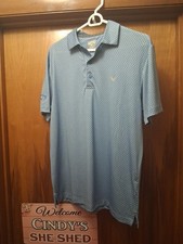 Callaway Men  s Opti-Dri Light Blue, Size Small Golf Polo Shirt.