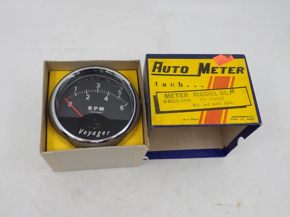 Tacómetro de colección 6.000 RPM modelo 6LM Voyager nuevo en caja ¡FUNCIONA ¡GUAU! Foto 2 de 4