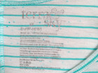 Women's Sleeveless White & Aqua Striped Nightshirt, Size 3X, By Terra & Sky — photo 3